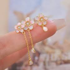 Cherry Blossom Rain Earrings | Abbott Atelier | Artisan Jewelry