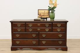 Georgian Vintage Cherry Wide Dresser or Chest, Kincaid