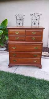 VINTAGE "KLING" 7DR. SOLID CHERRY WOOD CHEST for Sale in ...