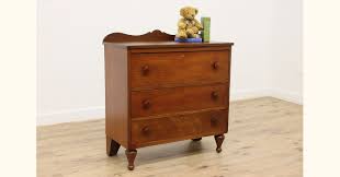Empire Antique 1840 Farmhouse Walnut Dresser or Chest