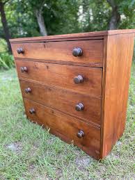 Antique Pine Chest of Drawers, Solid Pine Furniture, Primitive ...