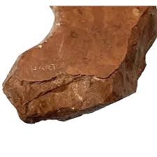 Karl Hartung "Katie" Red Marble Figurative Scupture | Chairish