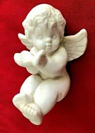 White 3.5" Sitting Angel Figurine with Hands open | eBay