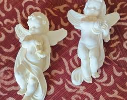 Vintage Pair of A Giannelli Sculptured Cherub Figures Wall ...