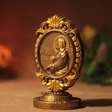 Jesus Sacred Heart Table Top Wood Carving Vintage Style ...