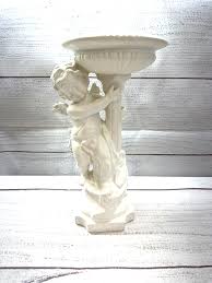 Vintage White Cherub Candleholder / Planter - Ceramic - 11 ...