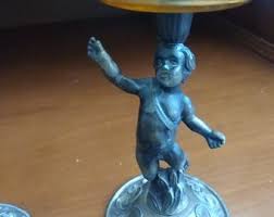 VINTAGE Candleholders Victorian Home Decor, Cherub Decor ...