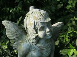 EXQUISITE SHABBY PRINCESS FAIRY, NYMPH, VINTAGE CEMENT/CONCRETE GARDEN STATUE | #344561872