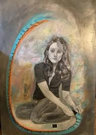 Crookedly Sewing My Selves- Large Original Acrylic Painting ...