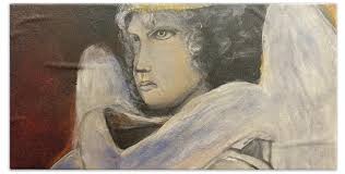 Cherub Bath Towel by Denice Palanuk Wilson - Denice Palanuk ...