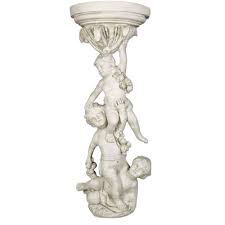 Playing Cherubs Pedestal 49"