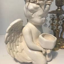 Cherub Amongst Heavenly Clouds Cannister & Cup Rare Vintage Ceramic Lefton - Etsy