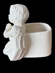 Buy Angel Ceramic Cherub Planter Vintage Unmarked Online in India - Etsy