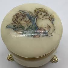 Alabaster Hand Carved Trinket Box's, Made in Italy | eBay