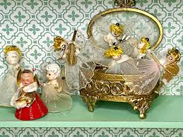 Ceramic Angel Tulle Ornaments - Etsy