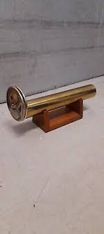 Vintage Brass Kaleidoscope with Dual Wheels on Wooden Base | eBay