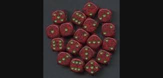 6 12MM RED BLACK /GREEN D6 DICE CHX25904 WARHAMMER 40K | eBay