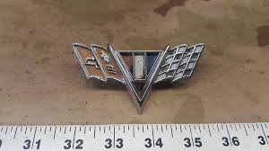 1964-1967 Chevy V Flag Fender Emblem Camaro Impala Biscayne ...