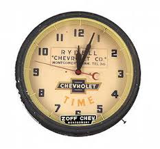 Chevrolet Time Neon Clock