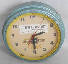 Custom Chevrolet Neon Clock