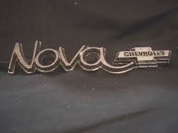 1973 Chevy Nova Original Chrome Script Emblem Ornament | OEM ...