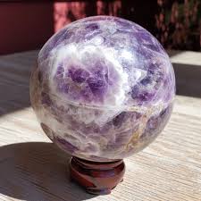 Natural Chevron Amethyst sphere – Colorado Crystal Connections