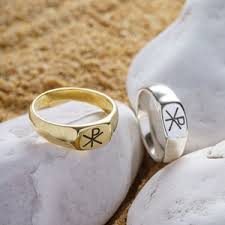 Christian Ring With the Chi Rho Symbol, Christ Ring With ...