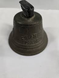 ANTIQUE BRASS SWISS COW BELL 1878 CHIANTEL FONDEUR ...