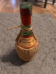 Vintage CHIANTI Wine Bottle- empty- 1971-Detroit- 9 1/4 ...