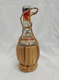 Vintage 1971 CHIANTI Wine Bottle Empty Detroit 9 1/4" tall ...