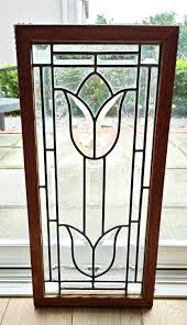 American Clear Beveled and Chip Glass Zink and Oak Framed ...