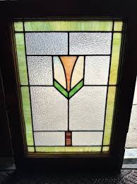 1 Antique 1920's Chicago Bungalow Stained Leaded Glass ...