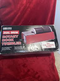 Chicago electric power tools dual drum rotary rock tumbler 3 ...
