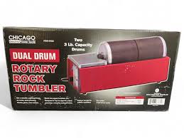 Lot - Chicago Electric Dual Drum Rotary rock tumbler