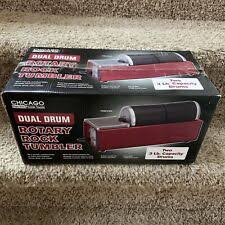 Chicago Electric 67632 120V Dual Drum Rotary Rock Tumbler ...