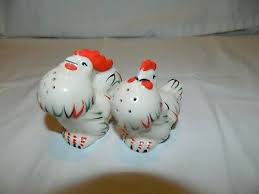 VINTAGE HEN & ROOSTER SALT & PEPPER SHAKERS GERMANY | eBay