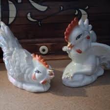 Vintage ceramic chickens Like new | Mercari