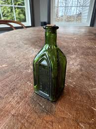 Vintage Miniature Chief Wando Green Glass Bottle, Electric ...