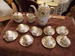 Antique Japanese Chocolate Set with Sugar and Creamer and ...