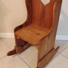 Vintage Small Wooden Rocking Chair | Antique Child's Rocking Chair | Statement Chair - Etsy