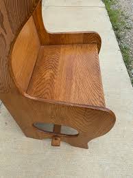 Antique Oak Commode Armchair Traditional American Colonial Country French Provincial Shabby Chic Windsor Spindle Chair Vintage Seating Wood