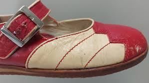 Buy John Fluevog Vintage Mary Jane, Size 6.5, Two Tone Red ...