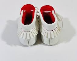 Little Falls Leather Slip On Indian Moccasins Shoes Toddlers ...