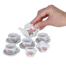 Rhode Island Novelty Toy Ceramic Tea Set, 13-Piece : Amazon.sg: Toys