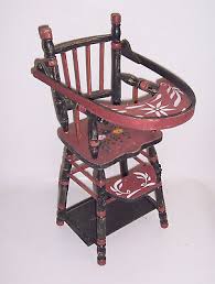 2 schöne alte Puppenstühle Bauernmalerei ! | eBay