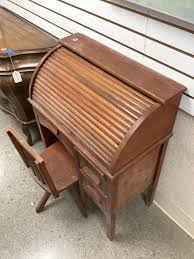 Sold at Auction: Children's Roll Top Desk H36” D15” W27”