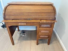 Antique Oak Roll Top Desk | eBay