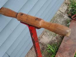 ANTIQUE RED PUSH SCOOTER WOOD METAL RARE 1930-40's | eBay