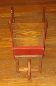 Antique CHILD'S WOODEN WHEELBARROW Excellent ...