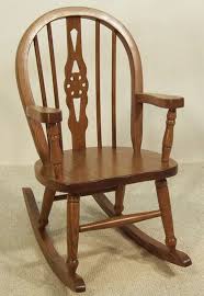 Windsor Chairs Children Rocking Chair With Populus Wood, Indoor Or Outdoor, White Autism Rocking Chair